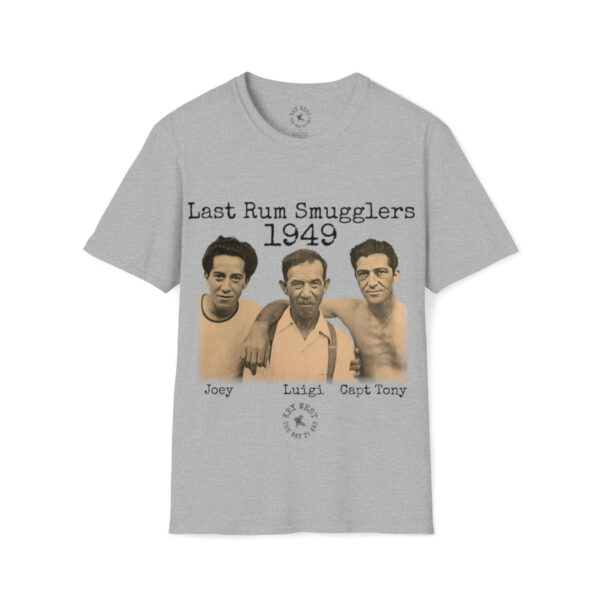 Last Rum Smugglers 1949 Capt Tony Unisex Softstyle T-Shirt - Image 7