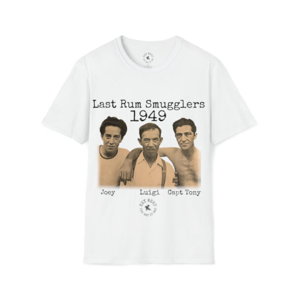 Last Rum Smugglers 1949 Capt Tony Unisex Softstyle T-Shirt - Image 4