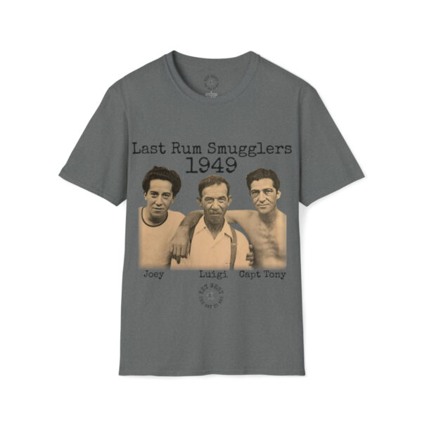 Last Rum Smugglers 1949 Capt Tony Unisex Softstyle T-Shirt - Image 25