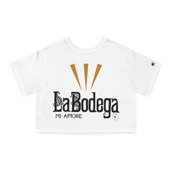 La Bodega Crop Tee Shirt - Front print only - Image 4