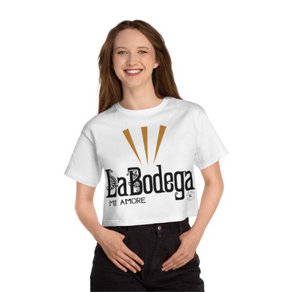 La Bodega Crop Tee Shirt - Front print only - Image 6