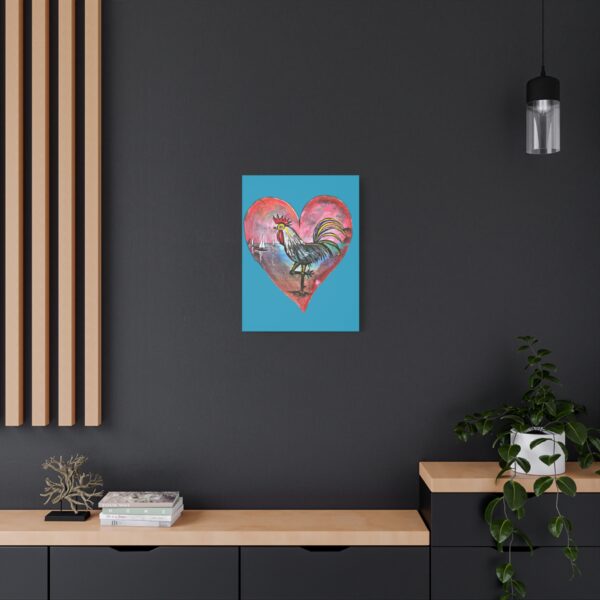 Heartfelt Rooster Canvas Wall Art - Image 48