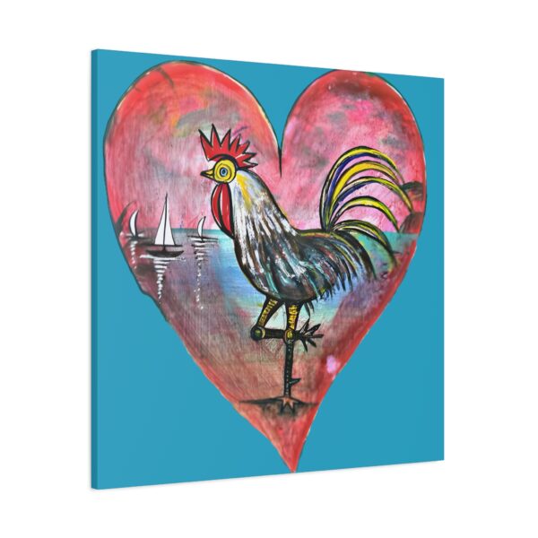 Heartfelt Rooster Canvas Wall Art - Image 138