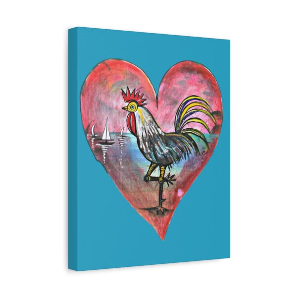 Heartfelt Rooster Canvas Wall Art - Image 14