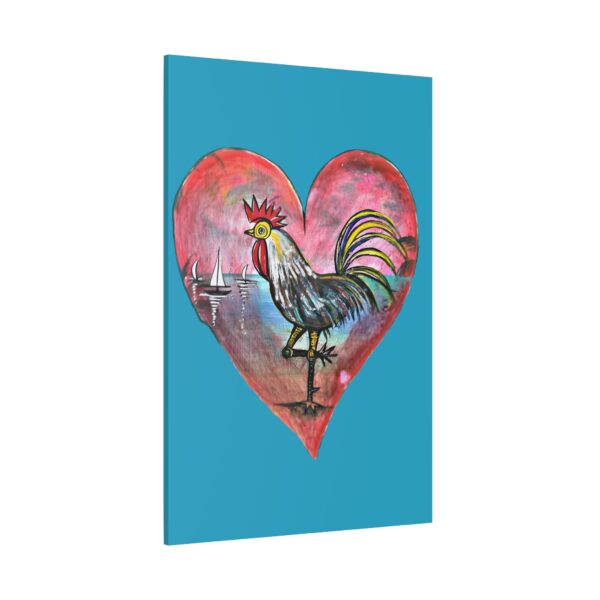 Heartfelt Rooster Canvas Wall Art - Image 98