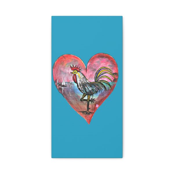 Heartfelt Rooster Canvas Wall Art - Image 9