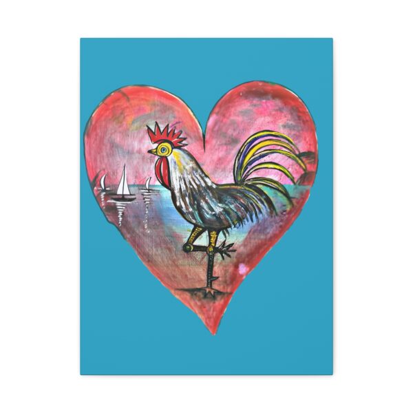 Heartfelt Rooster Canvas Wall Art - Image 45