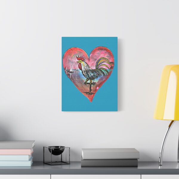Heartfelt Rooster Canvas Wall Art - Image 19
