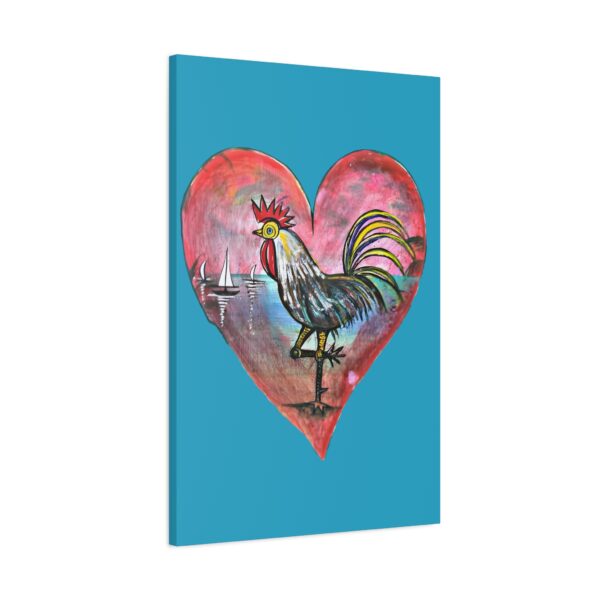 Heartfelt Rooster Canvas Wall Art - Image 74