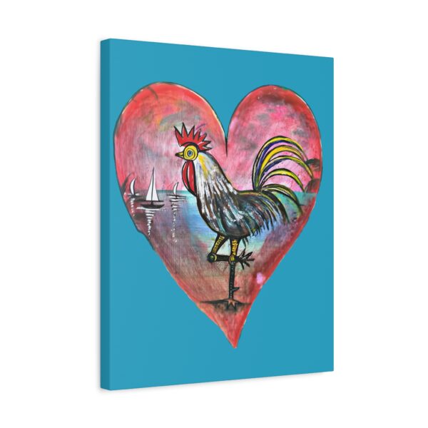 Heartfelt Rooster Canvas Wall Art - Image 34