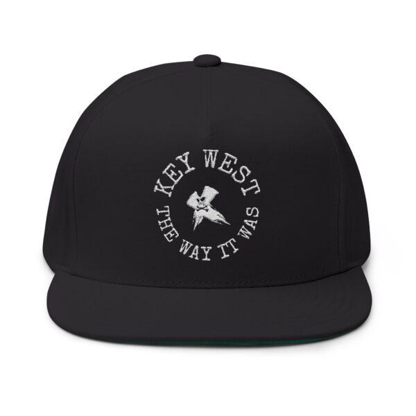 Flat Bill Cap Key West Logo Hat - Celebrating Historic Key West, Florida - Image 9
