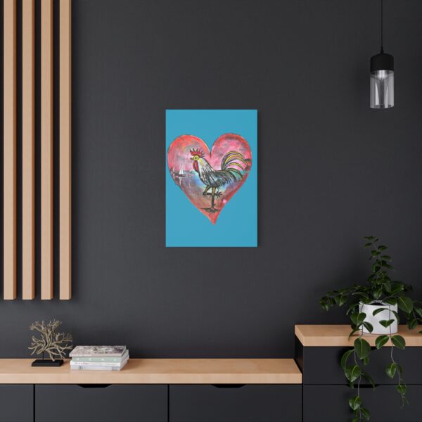 Heartfelt Rooster Canvas Wall Art - Image 56