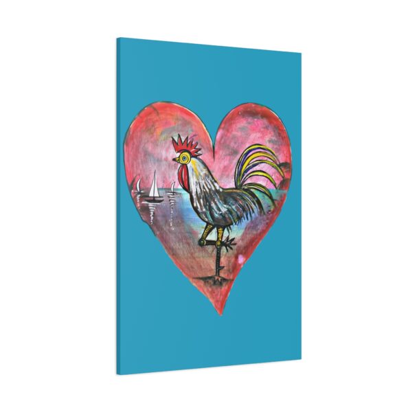 Heartfelt Rooster Canvas Wall Art - Image 90