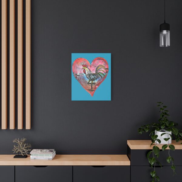 Heartfelt Rooster Canvas Wall Art - Image 52