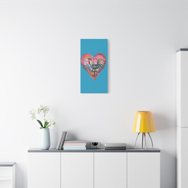Heartfelt Rooster Canvas Wall Art - Image 31