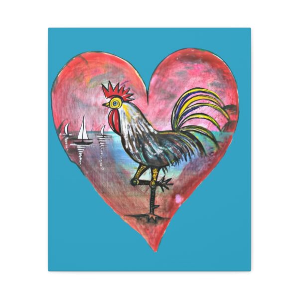 Heartfelt Rooster Canvas Wall Art - Image 49