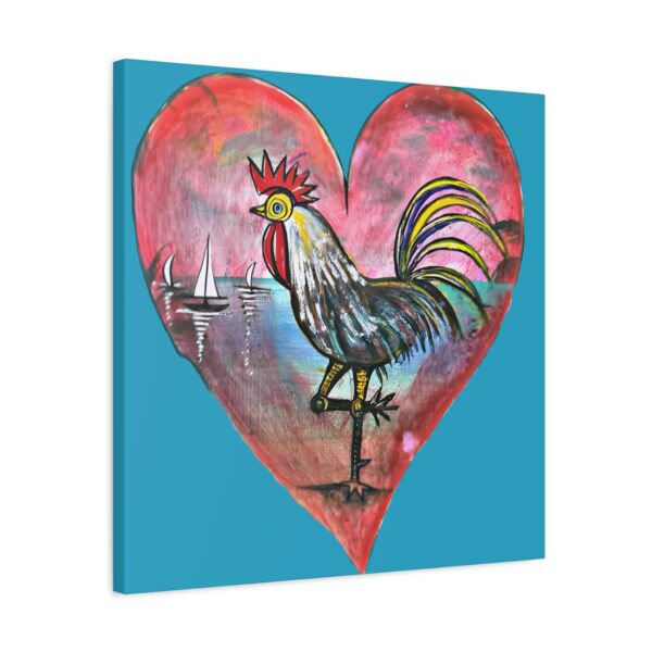 Heartfelt Rooster Canvas Wall Art - Image 126