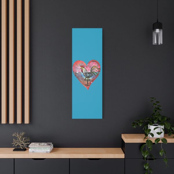 Heartfelt Rooster Canvas Wall Art - Image 44