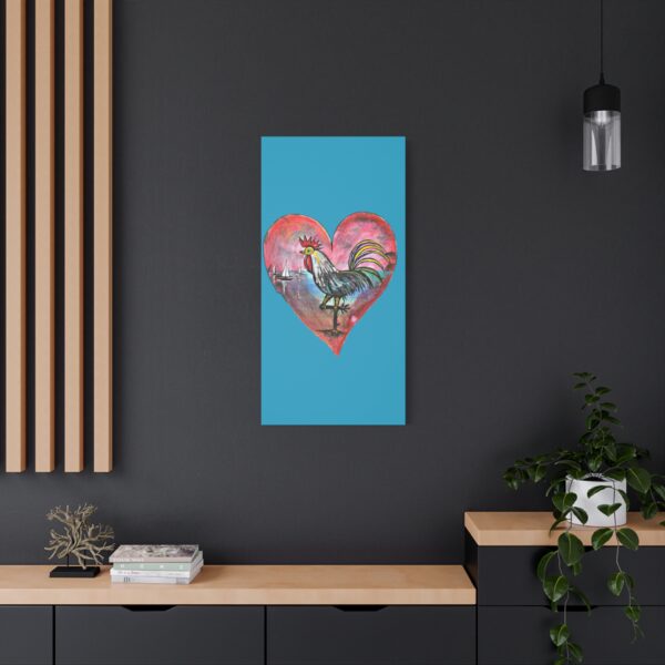 Heartfelt Rooster Canvas Wall Art - Image 60