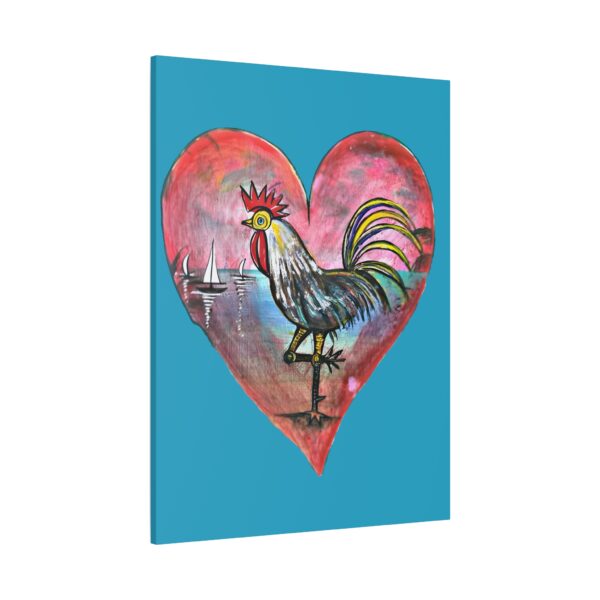 Heartfelt Rooster Canvas Wall Art - Image 94