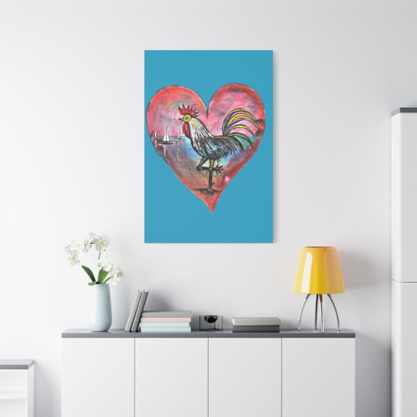 Heartfelt Rooster Canvas Wall Art - Image 91