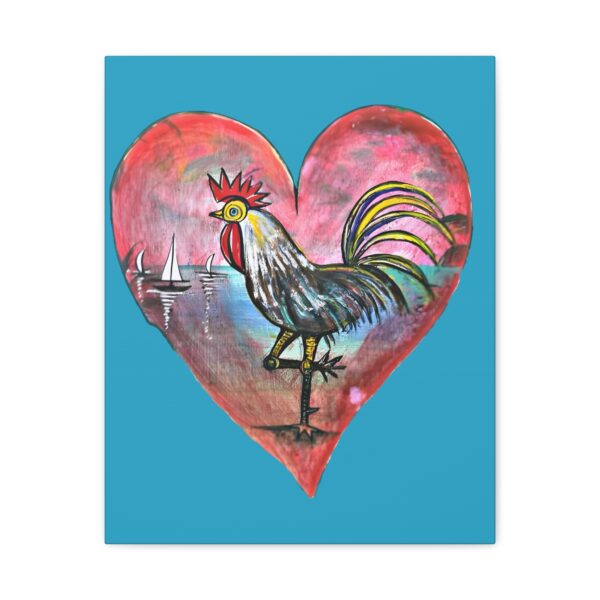 Heartfelt Rooster Canvas Wall Art - Image 33