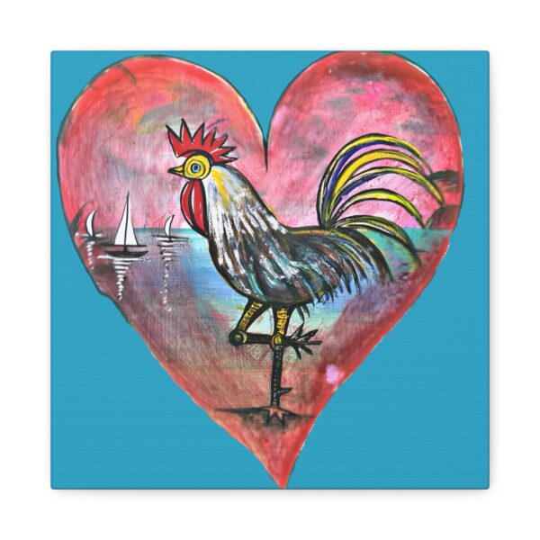 Heartfelt Rooster Canvas Wall Art - Image 109