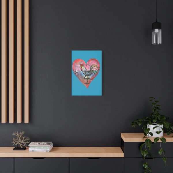 Heartfelt Rooster Canvas Wall Art - Image 40