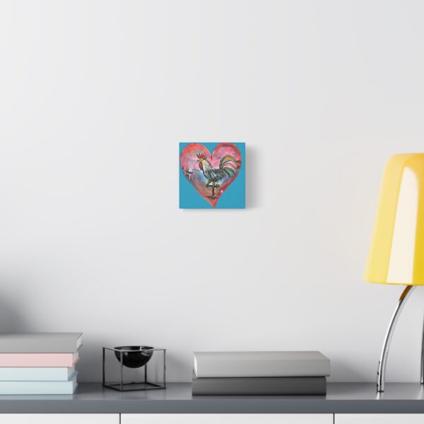 Heartfelt Rooster Canvas Wall Art - Image 103