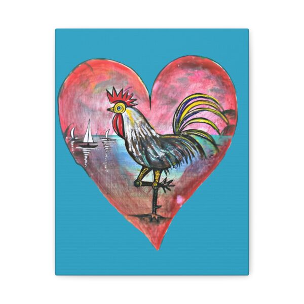 Heartfelt Rooster Canvas Wall Art - Image 13