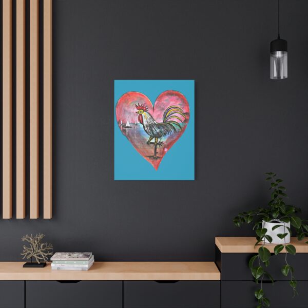 Heartfelt Rooster Canvas Wall Art - Image 68