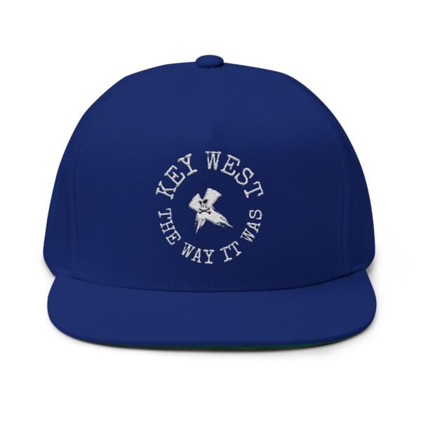 Flat Bill Cap Key West Logo Hat - Celebrating Historic Key West, Florida - Image 2