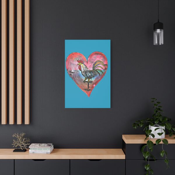 Heartfelt Rooster Canvas Wall Art - Image 76