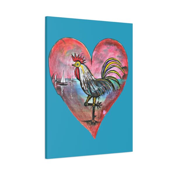 Heartfelt Rooster Canvas Wall Art - Image 82