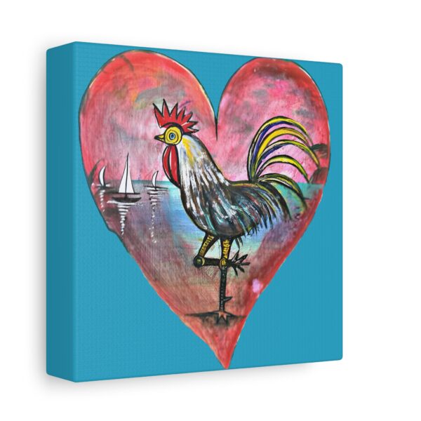 Heartfelt Rooster Canvas Wall Art - Image 102