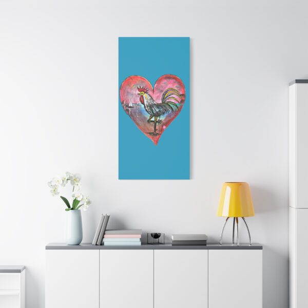 Heartfelt Rooster Canvas Wall Art - Image 79