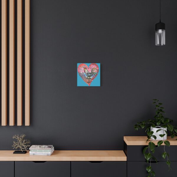 Heartfelt Rooster Canvas Wall Art - Image 112