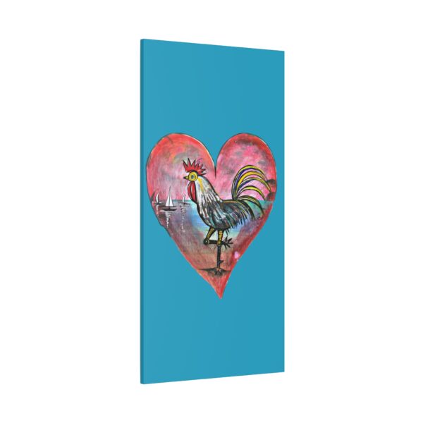 Heartfelt Rooster Canvas Wall Art - Image 86