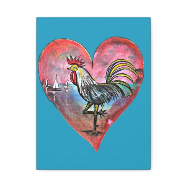 Heartfelt Rooster Canvas Wall Art - Image 17