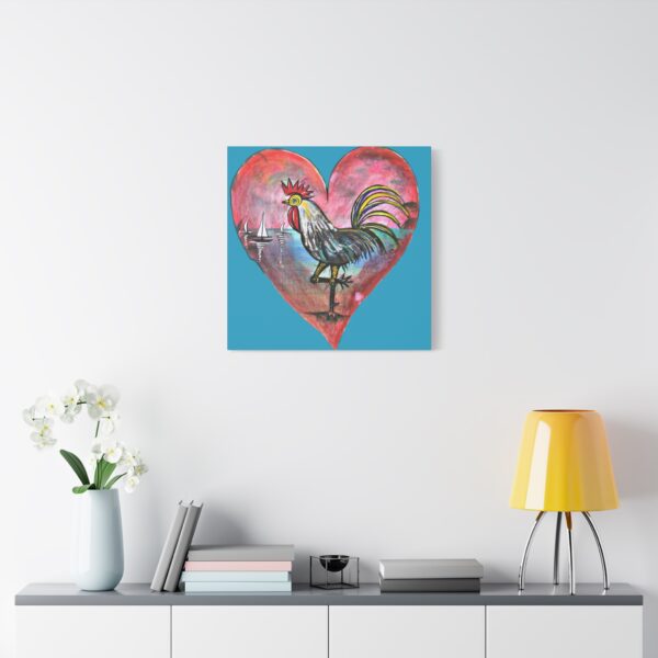 Heartfelt Rooster Canvas Wall Art - Image 127