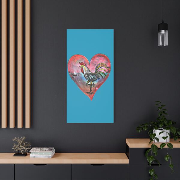 Heartfelt Rooster Canvas Wall Art - Image 80