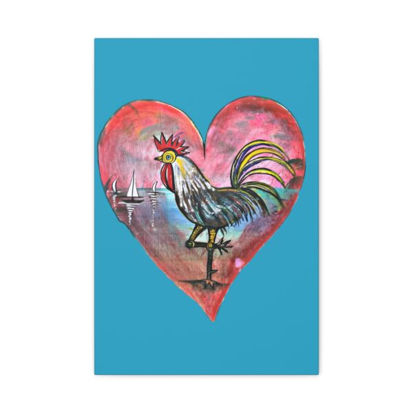 Heartfelt Rooster Canvas Wall Art - Image 37