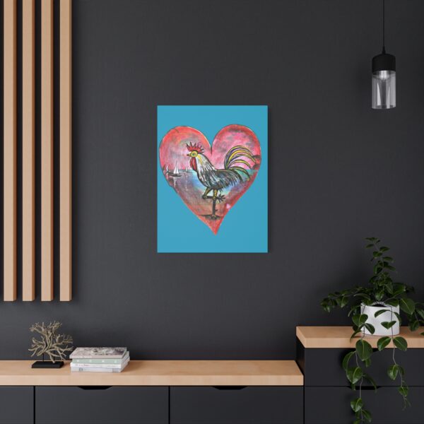 Heartfelt Rooster Canvas Wall Art - Image 72