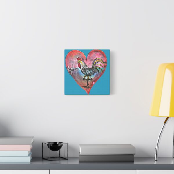Heartfelt Rooster Canvas Wall Art - Image 107