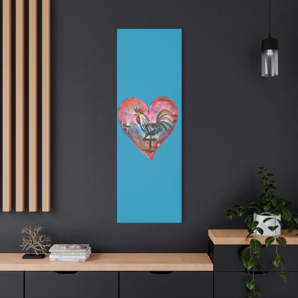 Heartfelt Rooster Canvas Wall Art - Image 64