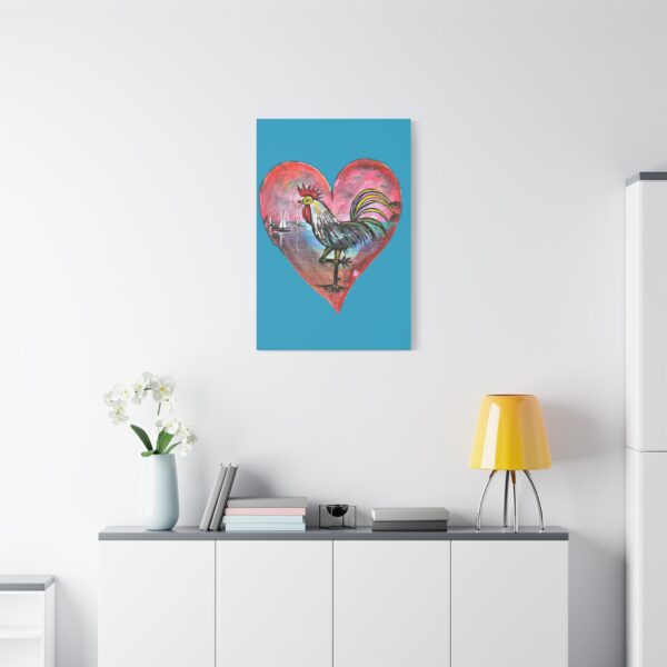 Heartfelt Rooster Canvas Wall Art - Image 75