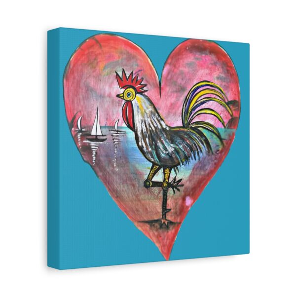 Heartfelt Rooster Canvas Wall Art - Image 106