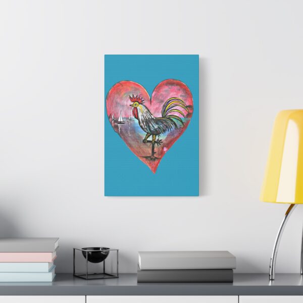 Heartfelt Rooster Canvas Wall Art - Image 23