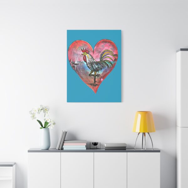 Heartfelt Rooster Canvas Wall Art - Image 83