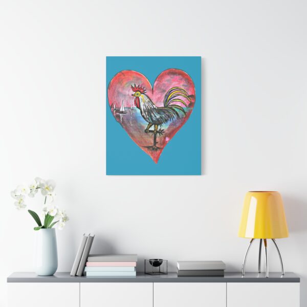 Heartfelt Rooster Canvas Wall Art - Image 67